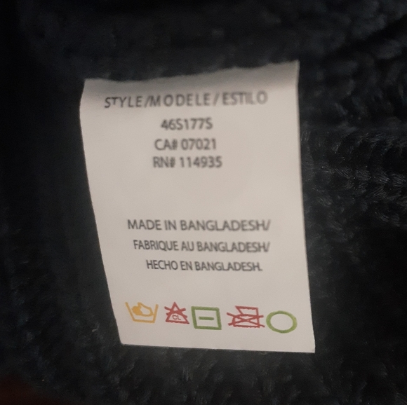 Retrod Women's Knit Sweater Vest Navy Blue Size Medium - Picture 5 of 5